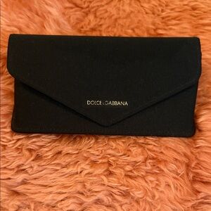 Dolce & Gabbana Black Envelope Clutch